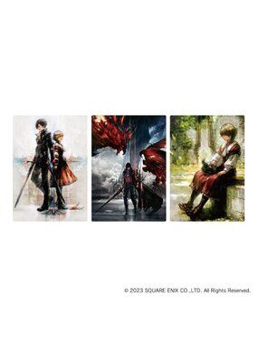 FF 16 Square Enix Commemorative Kuji G Award Full Art Illustration Clear Mat Set